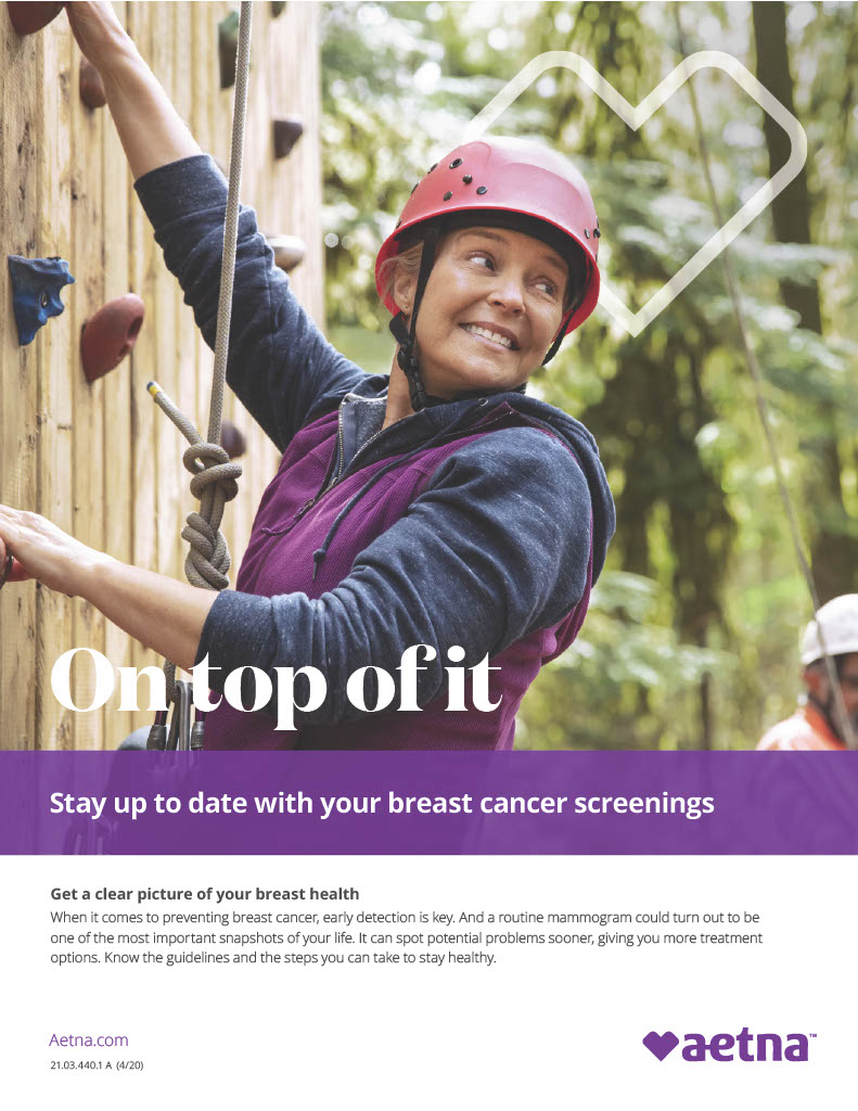 breast cancer screening flyer