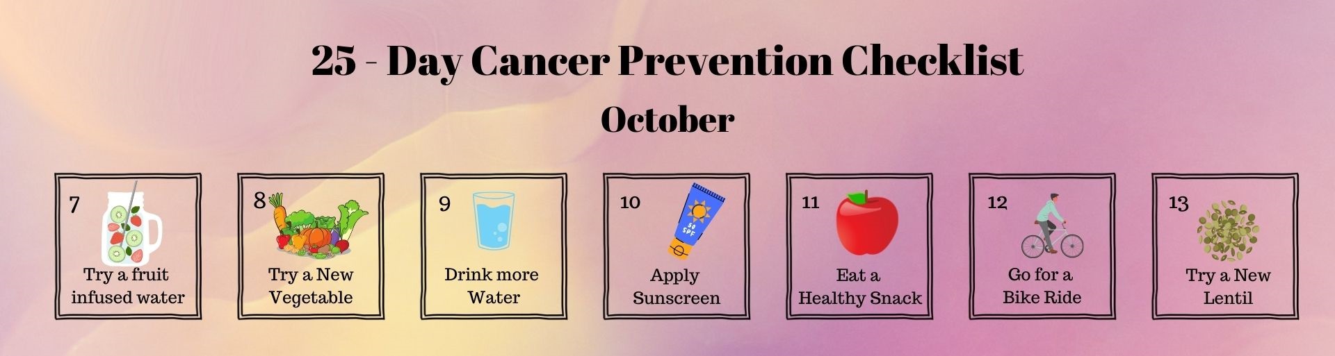 cancer prevention checklist