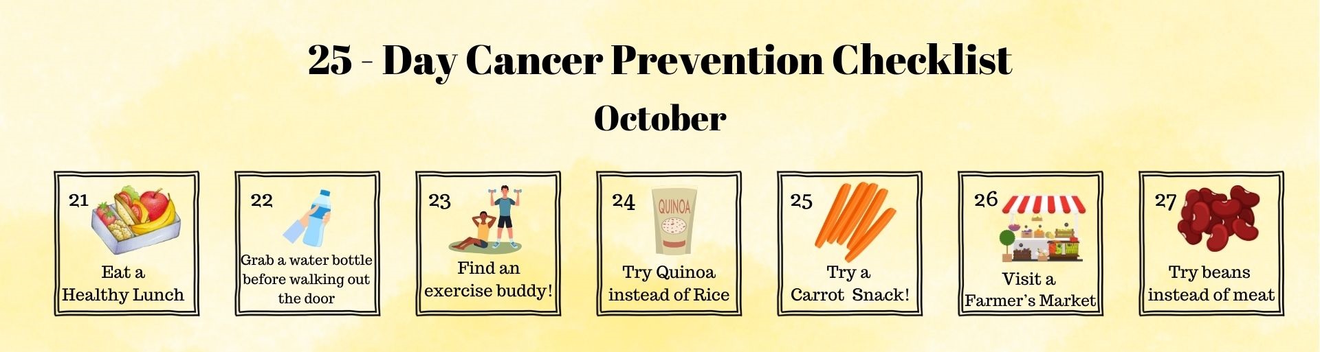 cancer prevention checklist